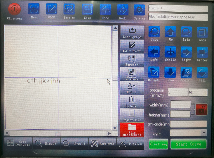 2021 New screen JCZ control card YX-01 Laser printing control system 