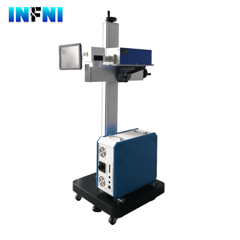 UV Factory Directly Sell System flying laser marking machine 