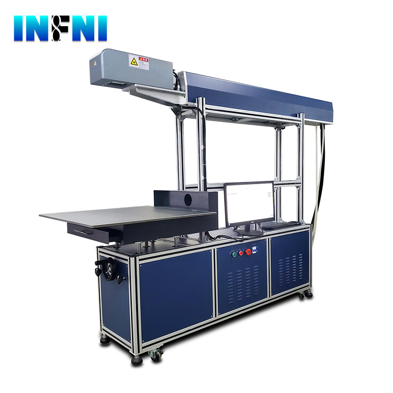 CO2 laser marking machine working area 600*600mm for jeans